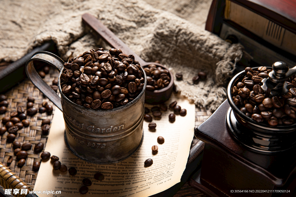 暗调咖啡豆