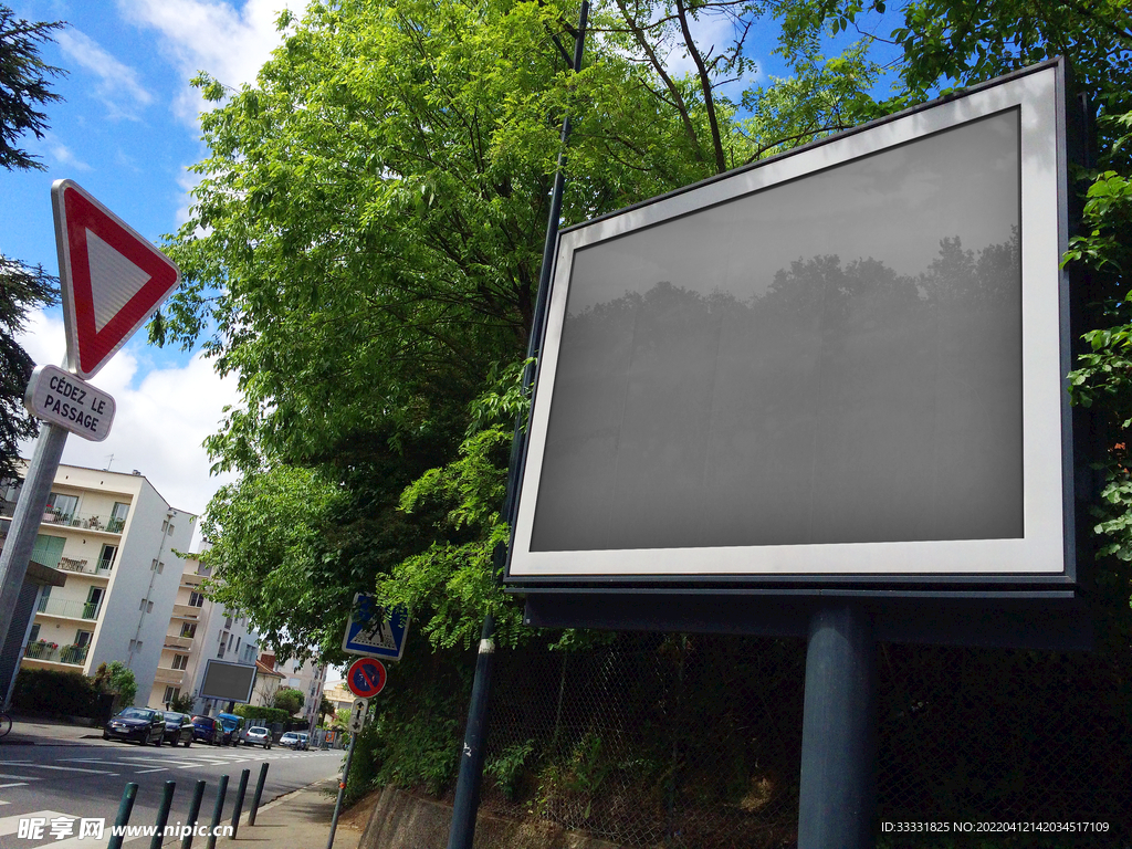 户外广告样机