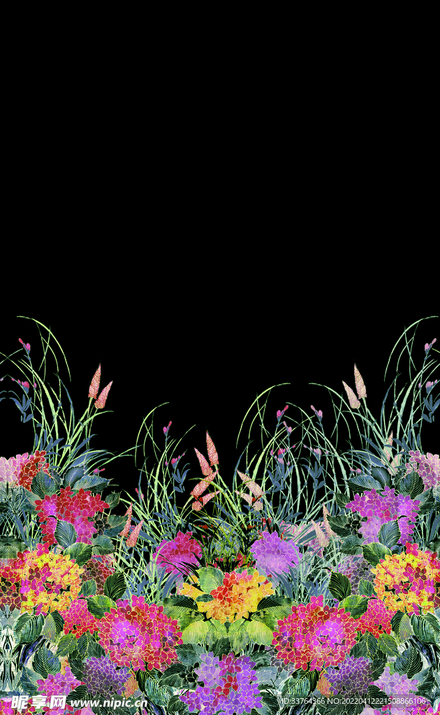 单边定位花 