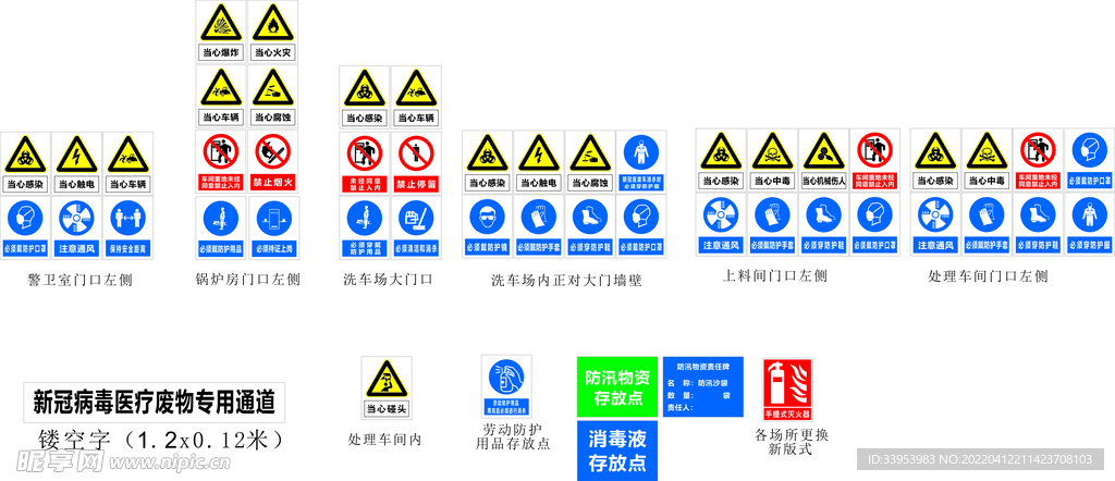 生产车间安全标志