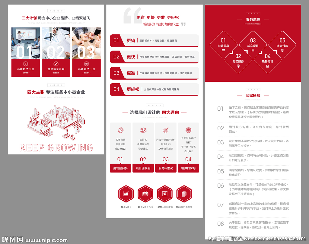 ppt组成部分长图设计