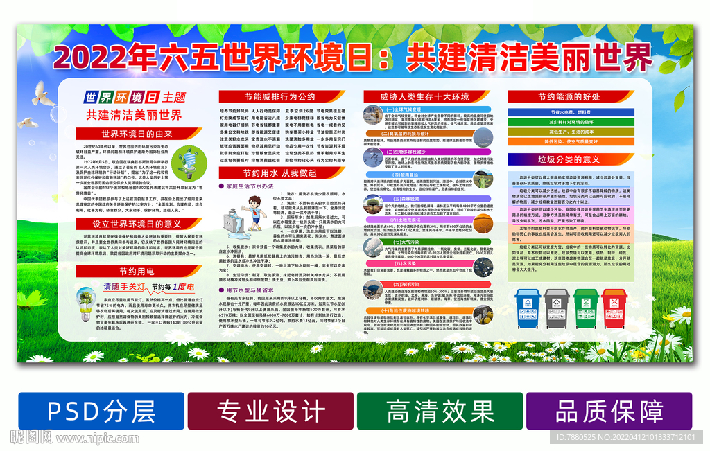 2022年世界环境日主题宣传