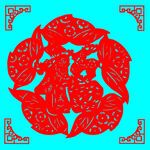 寿桃福剪纸