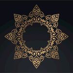 金色古典花纹