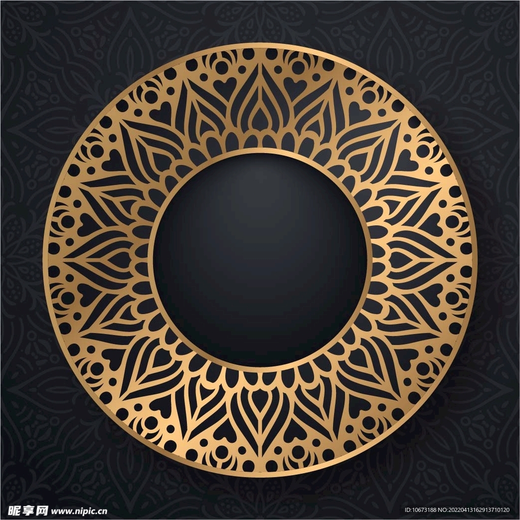 金色古典花纹