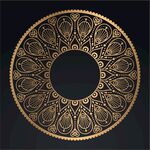 金色古典花纹