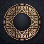 金色古典花纹 