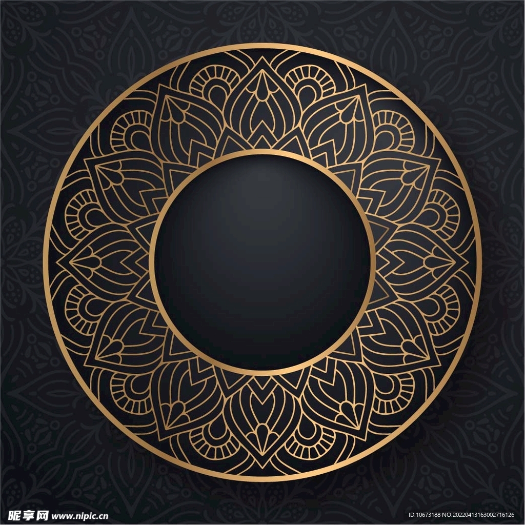 金色古典花纹