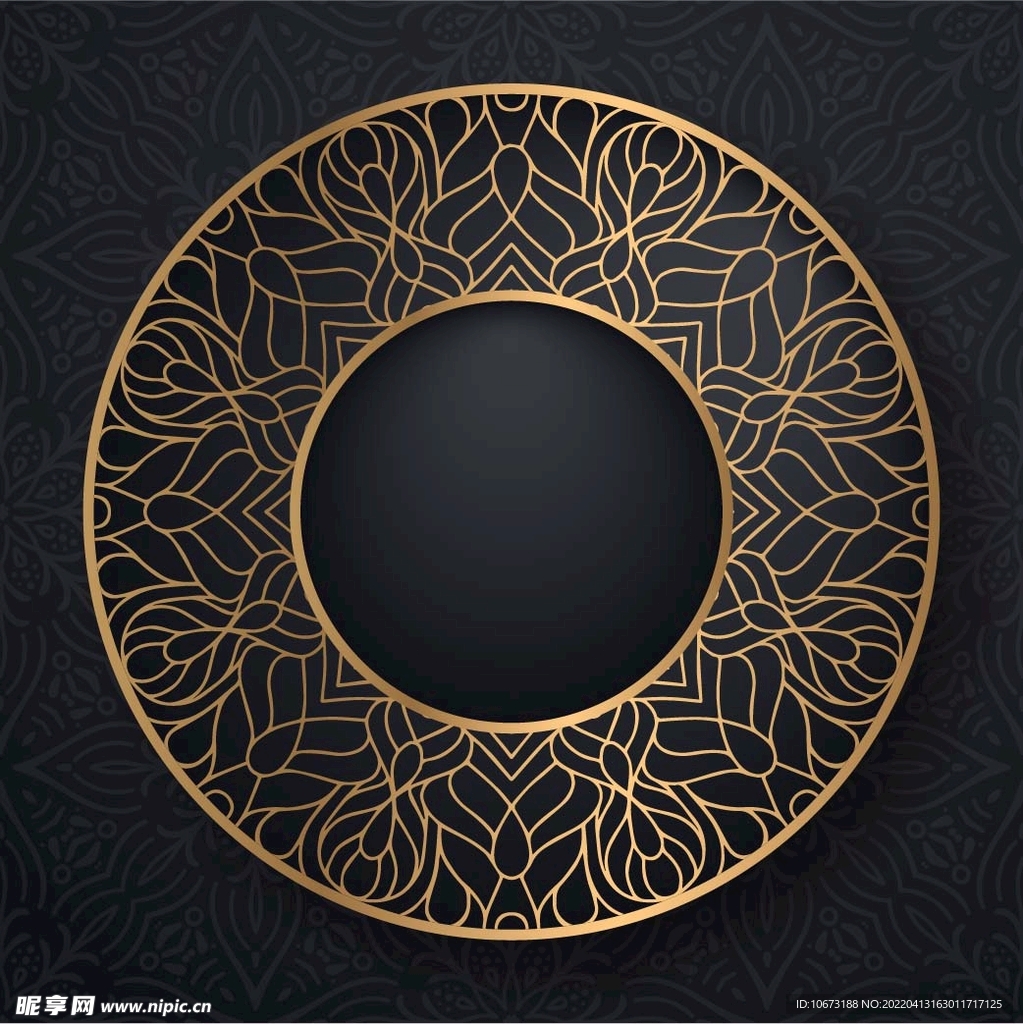 金色古典花纹