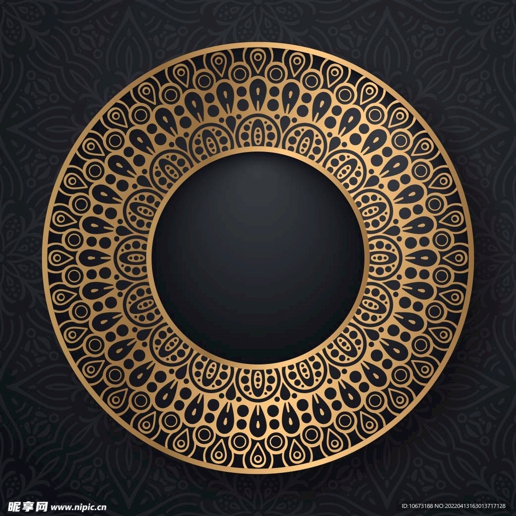 金色古典花纹