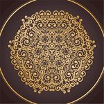 金色古典花纹