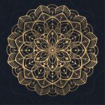 金色古典花纹 