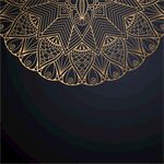 金色古典花纹 