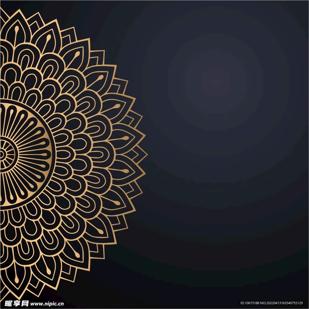 金色古典花纹
