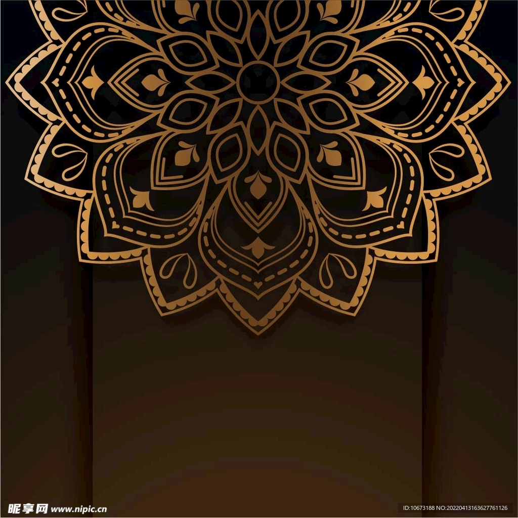 金色古典花纹