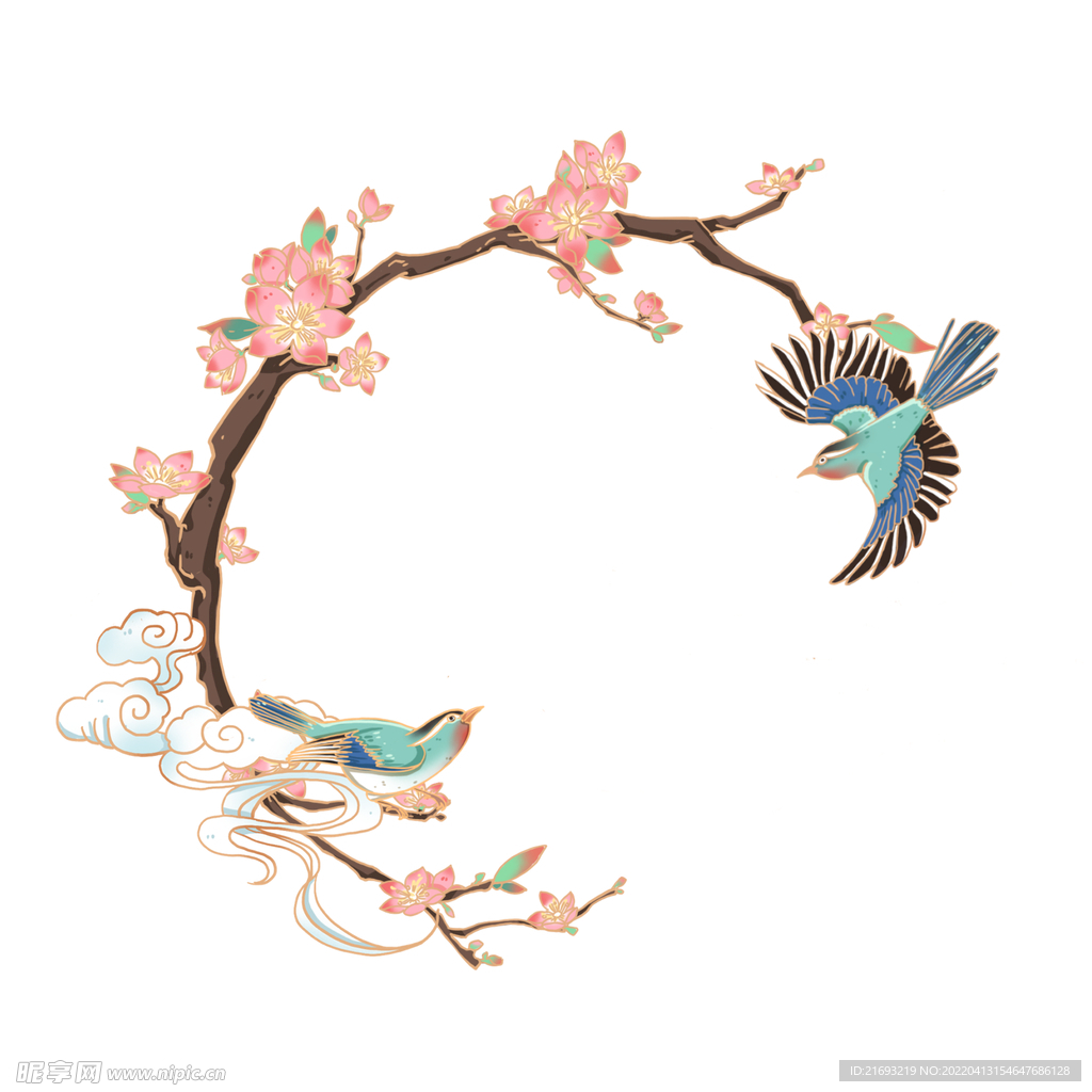中式花鸟图
