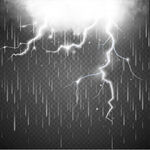 闪电下雨天气