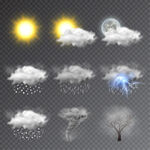 闪电下雨天气