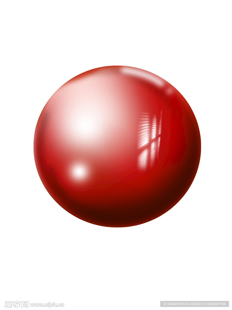 背景素材免抠图红色透明圆球