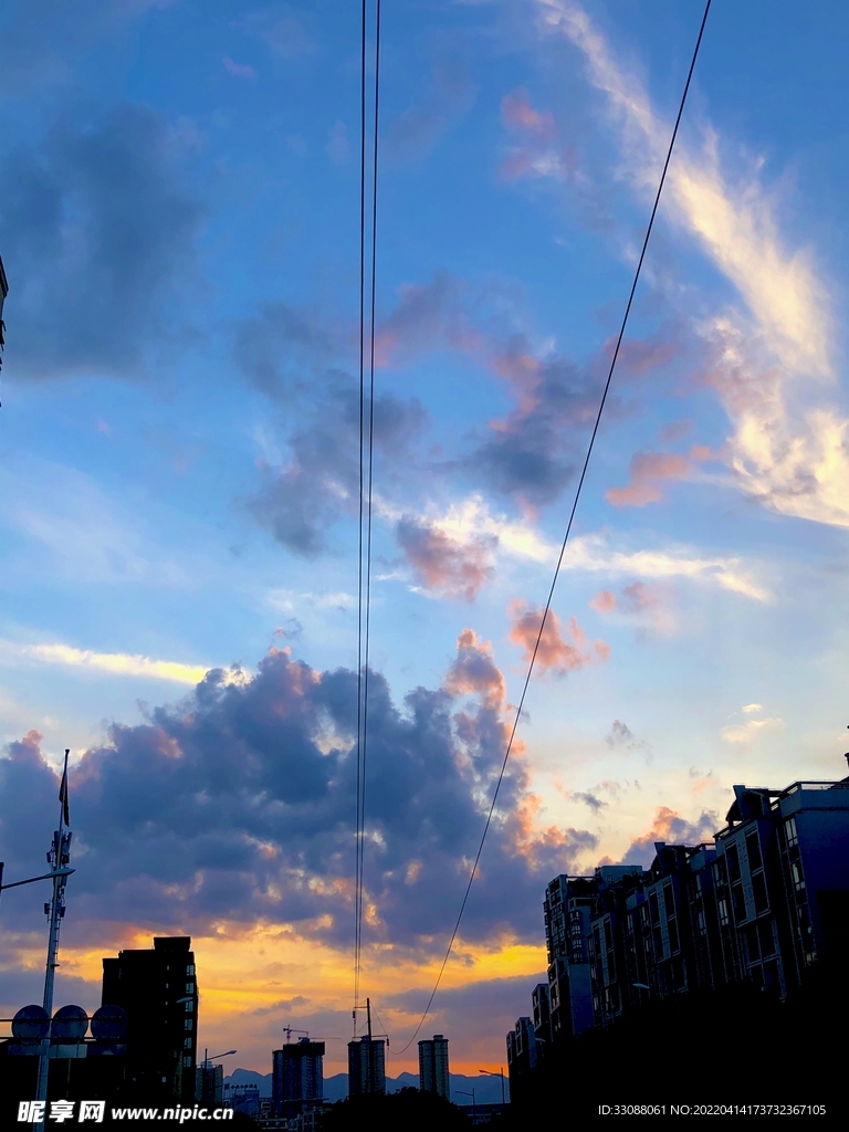 夕阳的颜色