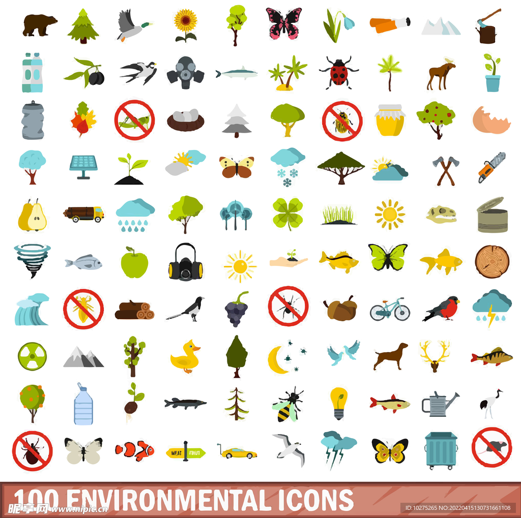 100个环保图标
