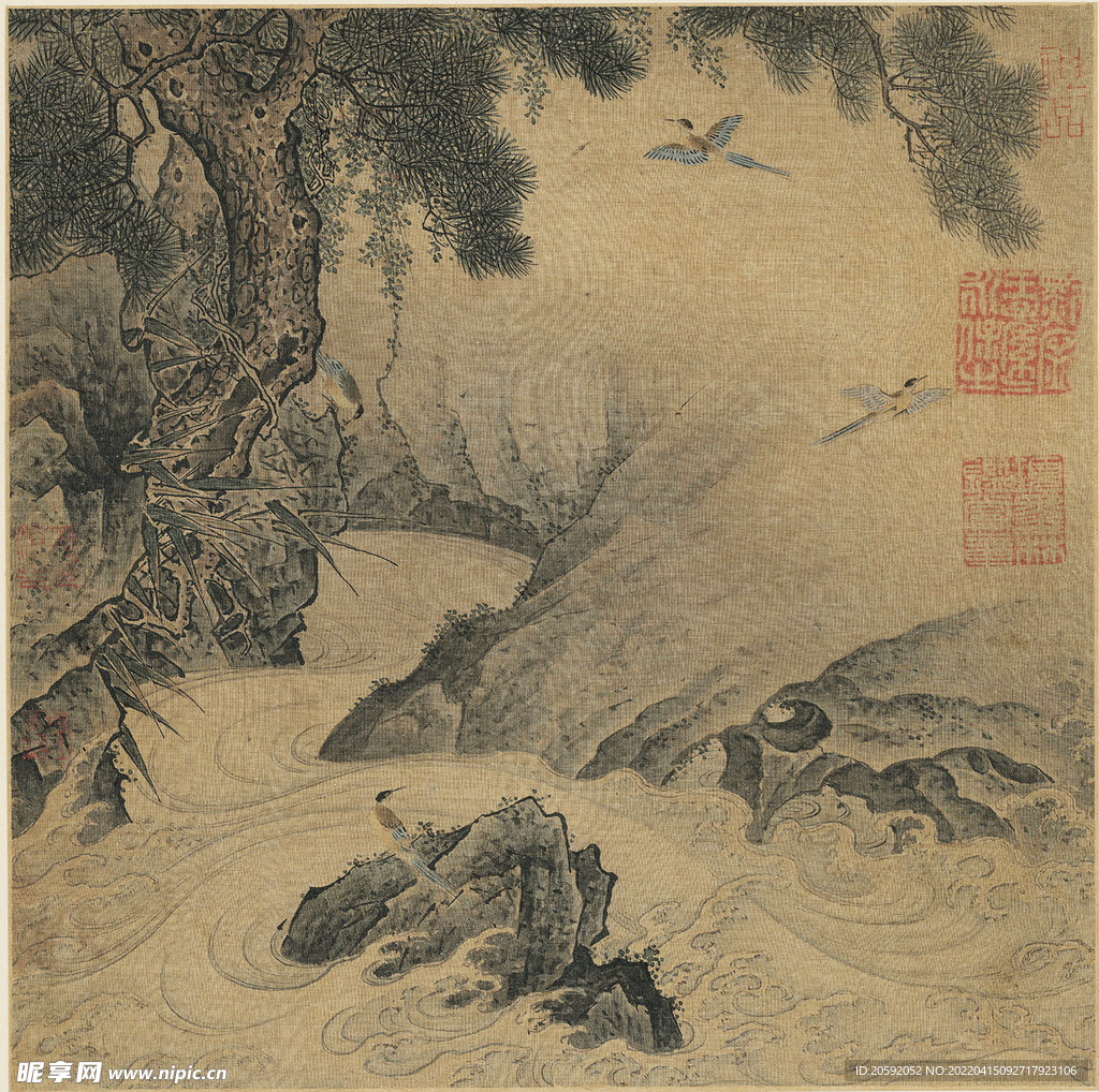 山水画  