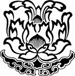 手绘莲花图案