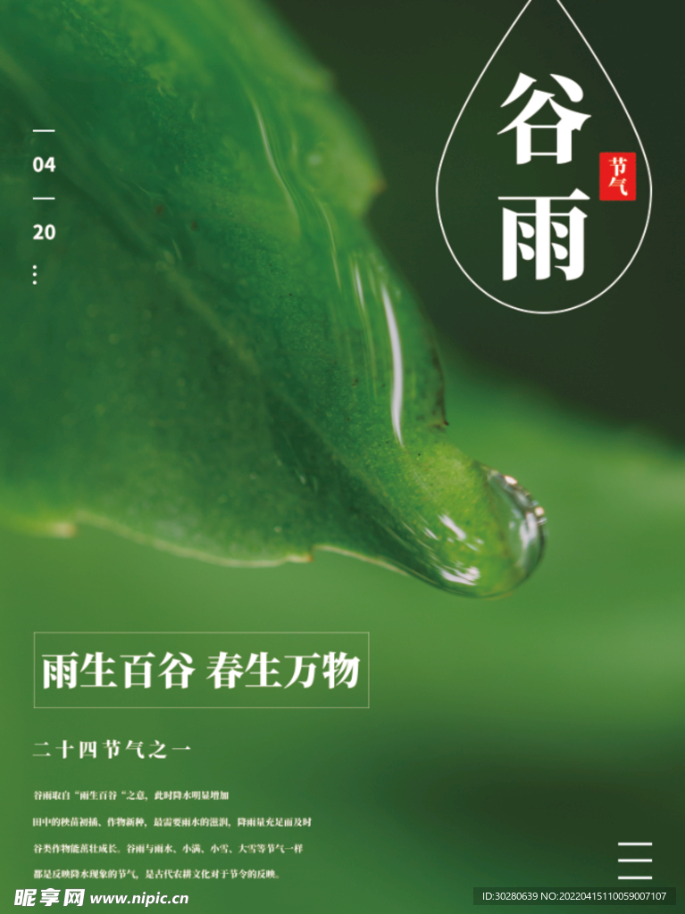 谷雨 二十四节气       