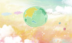 世界地球日海报PSD素材