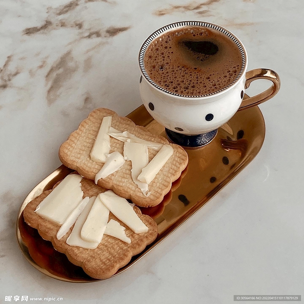 焦糖咖啡面包饮品