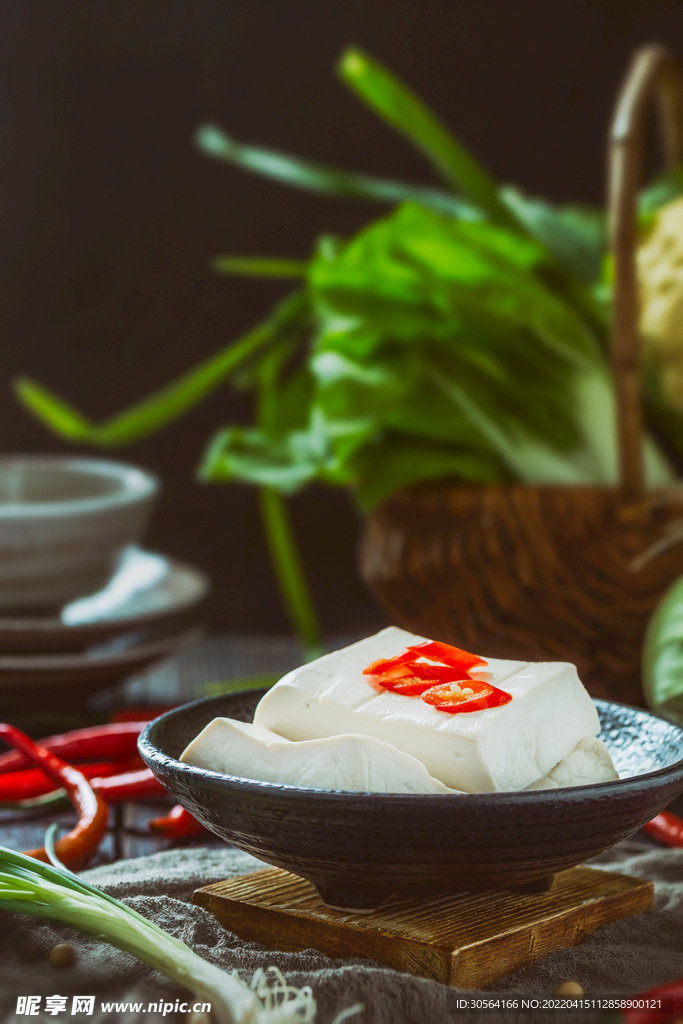 新鲜豆腐食材