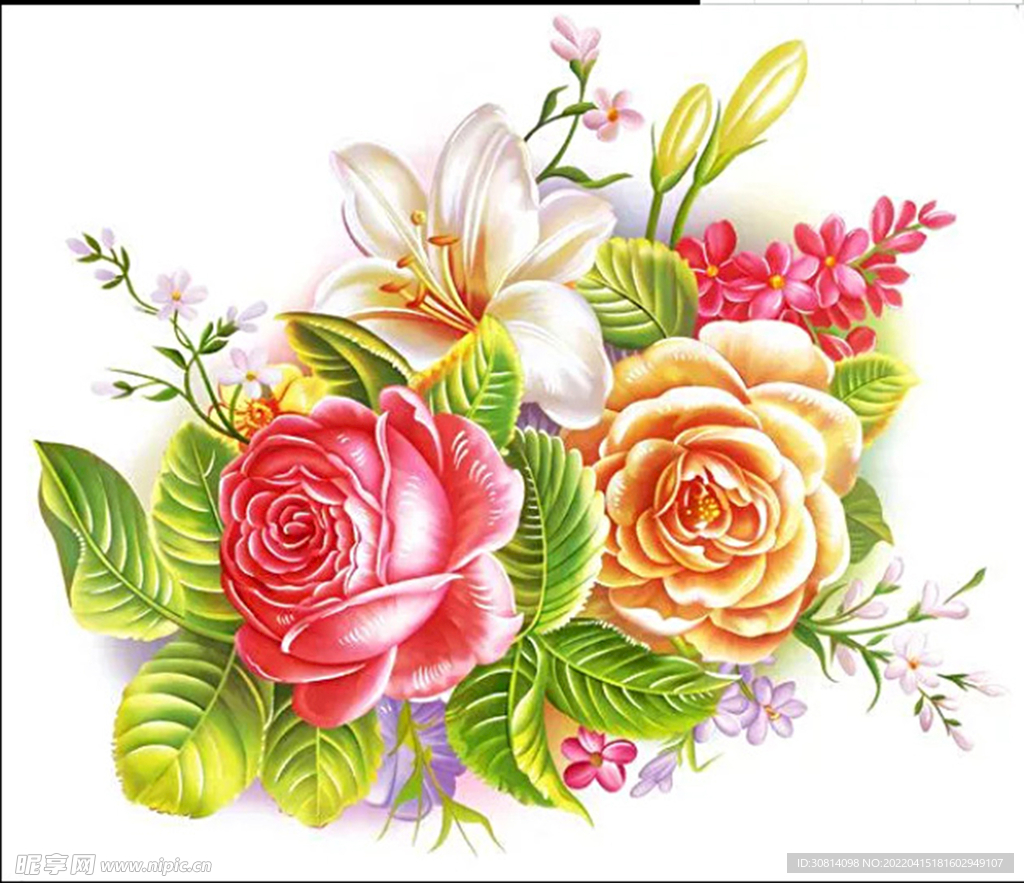手绘花