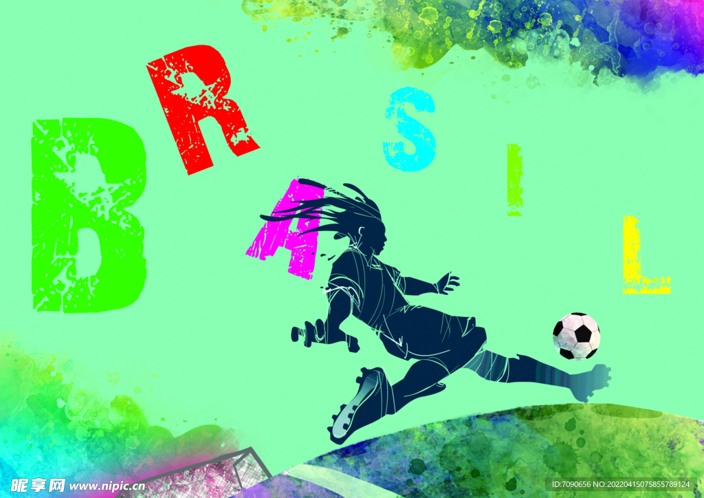足球运动海报   