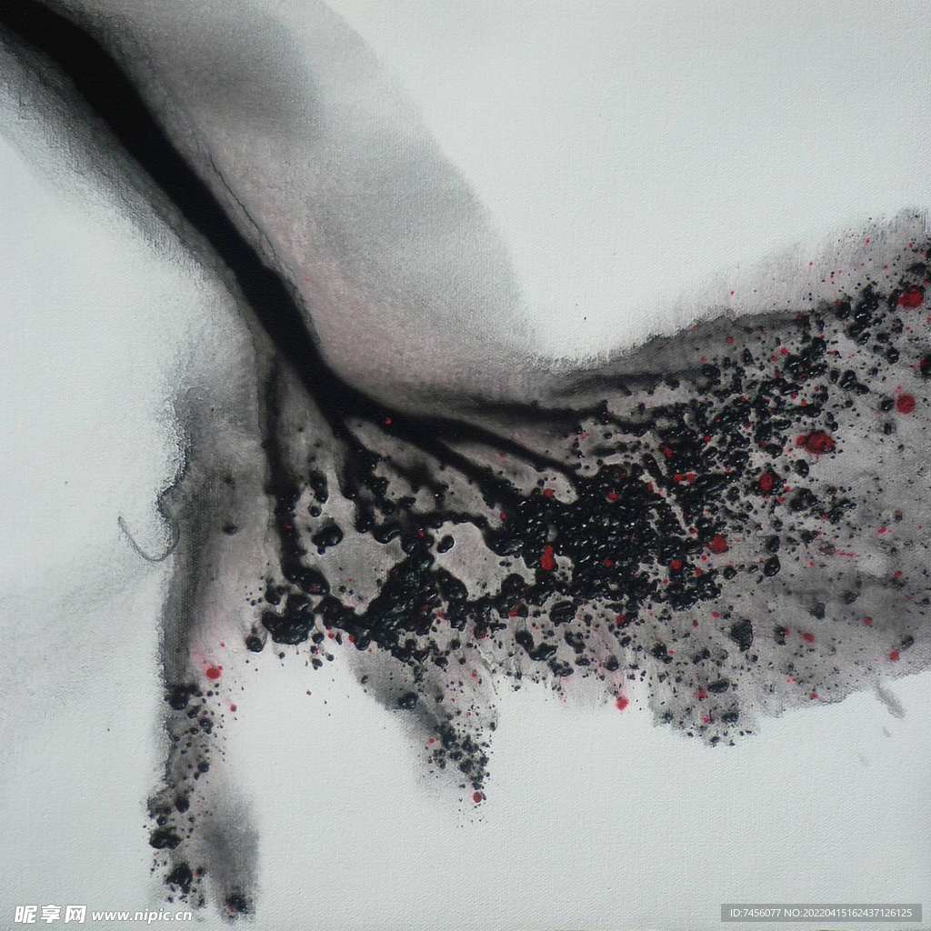 水墨抽象艺术装饰画