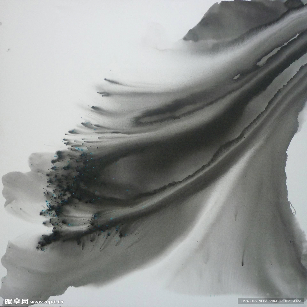 水墨艺术抽象风景画