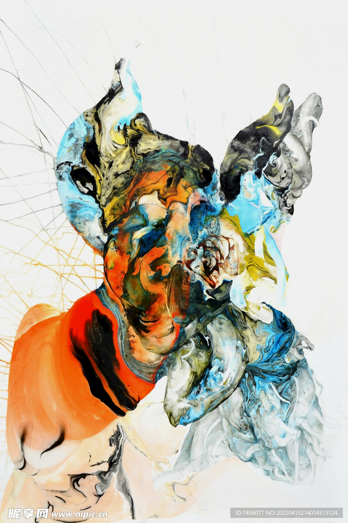 水墨抽象艺术油画
