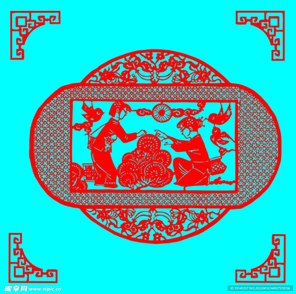采茶剪纸