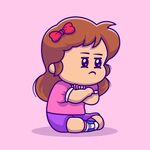 女孩愤怒