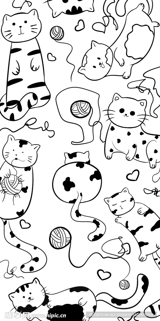 原创猫咪图案