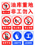 油库标牌