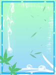 蓝绿背景 