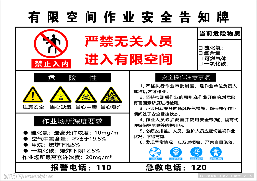 告知牌