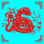 蛇剪纸