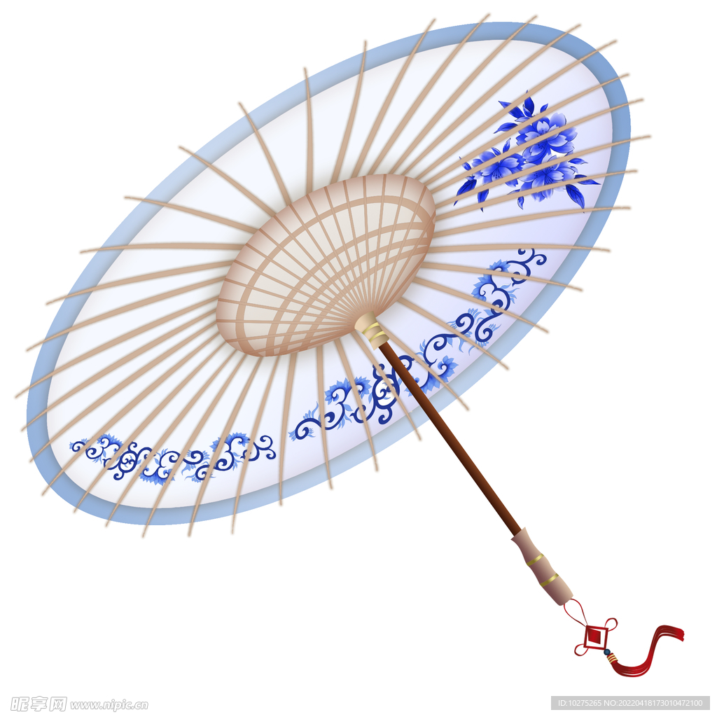 雨伞古风油纸伞青花瓷