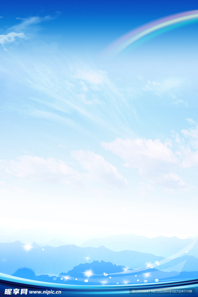 蓝色背景