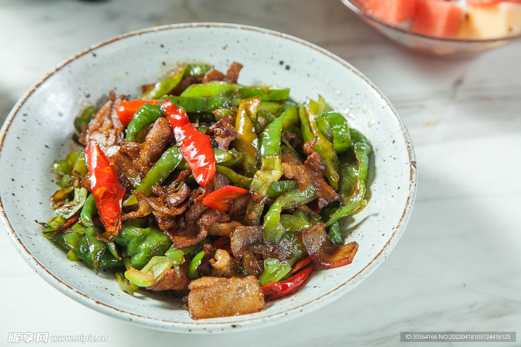 尖椒小炒肉美食