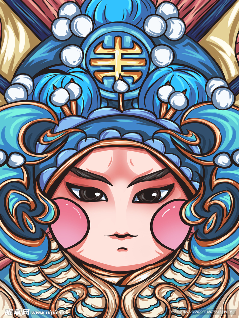 卡通京剧人物