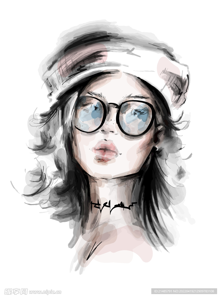 女性插画人物