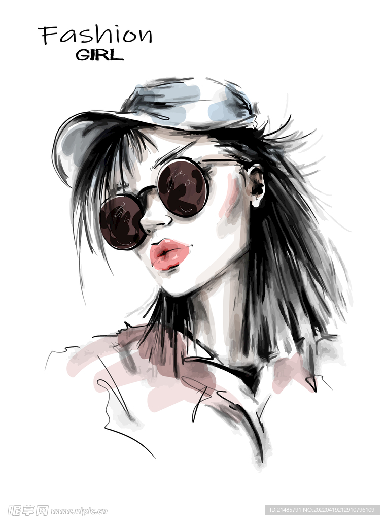 女性插画人物