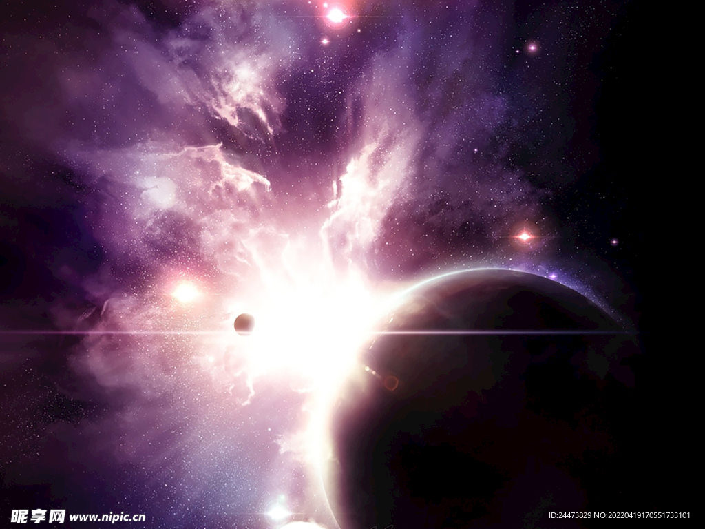 科幻宇宙星球高光图片